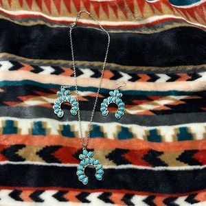 Western Concho earring and necklace set